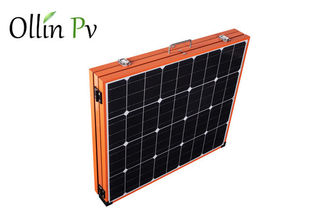 Colore arancio che piega i pannelli solari portatili per installazione facile di campeggio