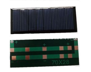 Pannello solare policristallino 2v 0.6w dell'epossidico dell'OEM della batteria di Diy del bordo del silicio