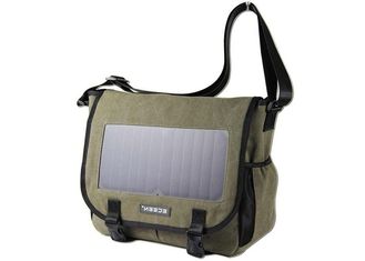 Caricatore portatile alimentato solare materiale dell'uscita di Bookbag USB del poliestere per il telefono cellulare
