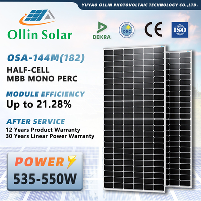 INMETRO ha certificato i pannelli solari 550w per servizio dell'OEM del mercato di Brazillian disponibile