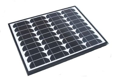 Pannelli solari monocristallini della struttura nera da 60 watt per il caricabatteria 12v fuori dalla griglia