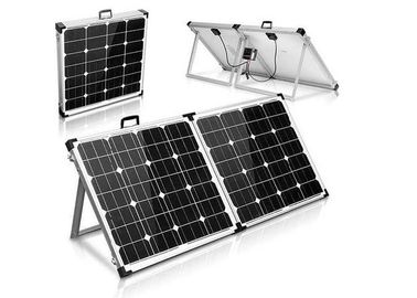 Struttura di alluminio resistente e gamba dei pannelli solari portatili neri della valigia