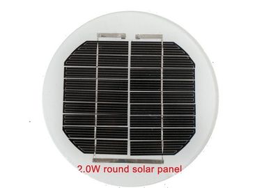 comprare Il nero un pannello solare rotondo da 2 watt nessun caricatore della struttura per il mini semaforo online manufacture