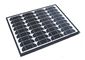Pannelli solari monocristallini della struttura nera da 60 watt per il caricabatteria 12v fuori dalla griglia