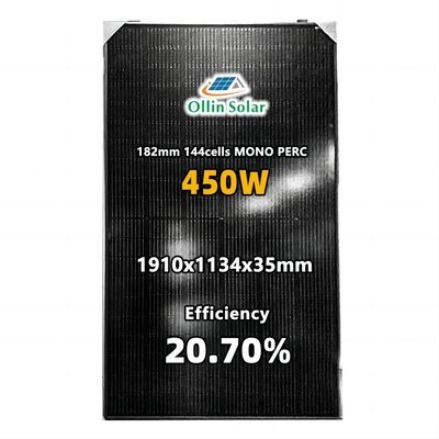 TUTTO IL mezzo pannello solare Kit For Homes delle cellule di 440W 445W 450W 455W 460W dei pannelli solari monocristallini neri del pannello solare