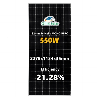 Pannello solare monocristallino delle mezze cellule domestiche 182mm 10bb 545W 550W 560W