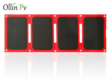 Facile porti il dispositivo di carico fotovoltaico mobile rosso del caricatore della volta solare della borsa 4
