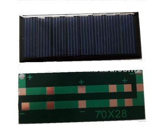 Pannello solare policristallino 2v 0.6w dell'epossidico dell'OEM della batteria di Diy del bordo del silicio